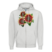 Florenza Sunflower Zipper Hoodie | Teevron