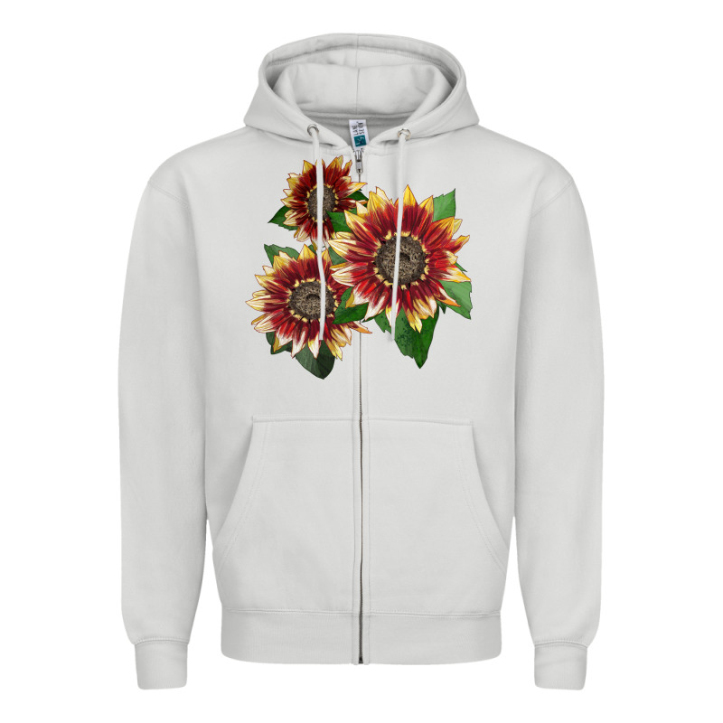 Florenza Sunflower Zipper Hoodie by LillyAllenDesigns | Teevron