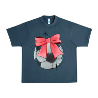 Midnight Navy coquette soccer bow Urban Heavy Tee - JahusDesignShop