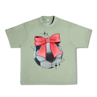 Oil Green coquette soccer bow Urban Heavy Tee - JahusDesignShop
