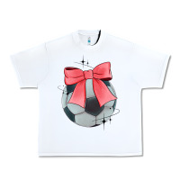 White coquette soccer bow Urban Heavy Tee - JahusDesignShop
