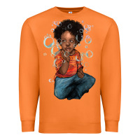 Carrot afro black boy Premium Sweatshirt - NancyCooperArtShop