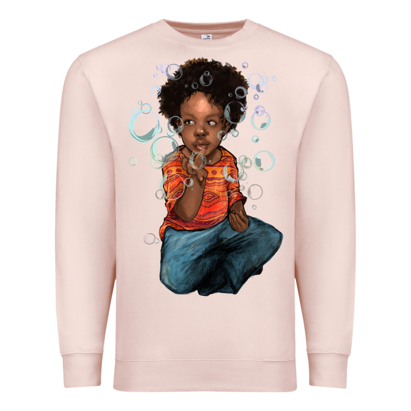 Afro Black Boy Premium Sweatshirt by NancyCooperArtShop | Teevron