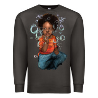 Smoke afro black boy Premium Sweatshirt - NancyCooperArtShop
