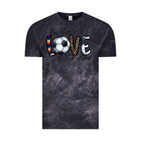 Cloud Black for the love of the game socer Vintage Tee - CowhideDigitalArt