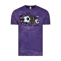 Cloud Purple for the love of the game socer Vintage Tee - CowhideDigitalArt