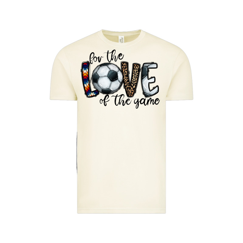 For The Love Of The Game Socer Vintage Tee by CowhideDigitalArt | Teevron