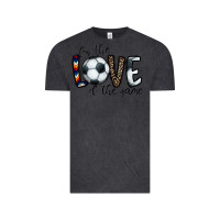 Vintage Black for the love of the game socer Vintage Tee - CowhideDigitalArt
