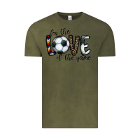 Vintage Olive for the love of the game socer Vintage Tee - CowhideDigitalArt