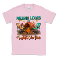 Bubblegum Pink falling leaves and nights like this Classic Tee - BundleAndBundleShop