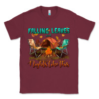 Burgundy falling leaves and nights like this Classic Tee - BundleAndBundleShop