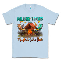 Dusty Blue falling leaves and nights like this Classic Tee - BundleAndBundleShop