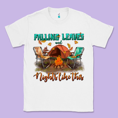 Falling Leaves And Nights Like This Classic Tee Designed By Bundleandbundleshop
