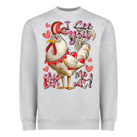 I See You Chicken Me Out Heavyweight Sweatshirt | Teevron