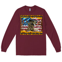 Burgundy westerm usa army boots Long Sleeve Tee - Artiststas