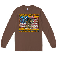 Chestnut westerm usa army boots Long Sleeve Tee - Artiststas