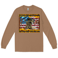 Toasted Coconut westerm usa army boots Long Sleeve Tee - Artiststas