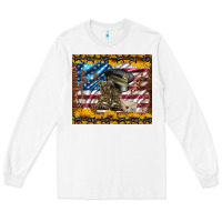 White westerm usa army boots Long Sleeve Tee - Artiststas