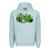 Blue Mist st patrick's gnomes farm truck Premium Hoodie - Jasminsmagicworld