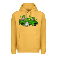 Mustard st patrick's gnomes farm truck Premium Hoodie - Jasminsmagicworld