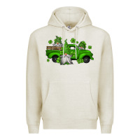 Oatmeal Heather st patrick's gnomes farm truck Premium Hoodie - Jasminsmagicworld