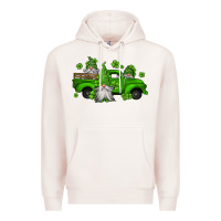 Pale Pink st patrick's gnomes farm truck Premium Hoodie - Jasminsmagicworld