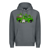Rock st patrick's gnomes farm truck Premium Hoodie - Jasminsmagicworld