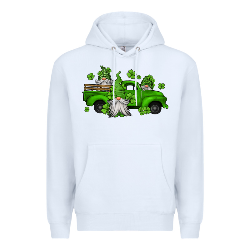 St Patrick's Gnomes Farm Truck Premium Hoodie by Jasminsmagicworld | Teevron