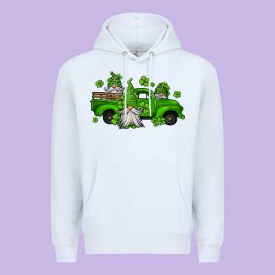 St Patrick's Gnomes Farm Truck Premium Hoodie Designed By Jasminsmagicworld