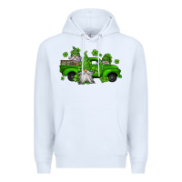 White st patrick's gnomes farm truck Premium Hoodie - Jasminsmagicworld