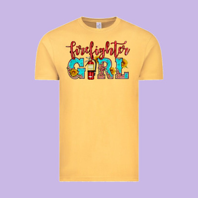 Firefighter Son Girl Vintage Tee Designed By Hra Design Shop