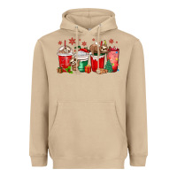 Mushroom christmas sloth coffee cups Heavyweight Hoodie - MaliasSmallBusiness