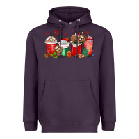 Plum christmas sloth coffee cups Heavyweight Hoodie - MaliasSmallBusiness