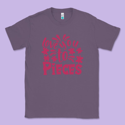 Love You To Pieces Classic Tee Designed By Cowhidedigitalart