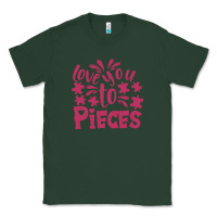 Sports Green love you to pieces Classic Tee - CowhideDigitalArt