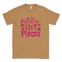Toasted Coconut love you to pieces Classic Tee - CowhideDigitalArt