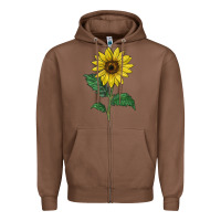 Chestnut Sunray yellow sunflower Zipper Hoodie - LillyAllenDesigns
