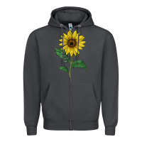 Smoke Sunray yellow sunflower Zipper Hoodie - LillyAllenDesigns