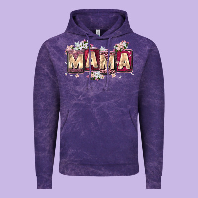 Mama With License Letters Vintage Hoodie Designed By Zillion Design Studio