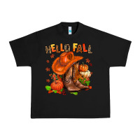 Black hello fall pumpkins  cowgirl  and roses Urban Heavy Tee - AdoDesignShop
