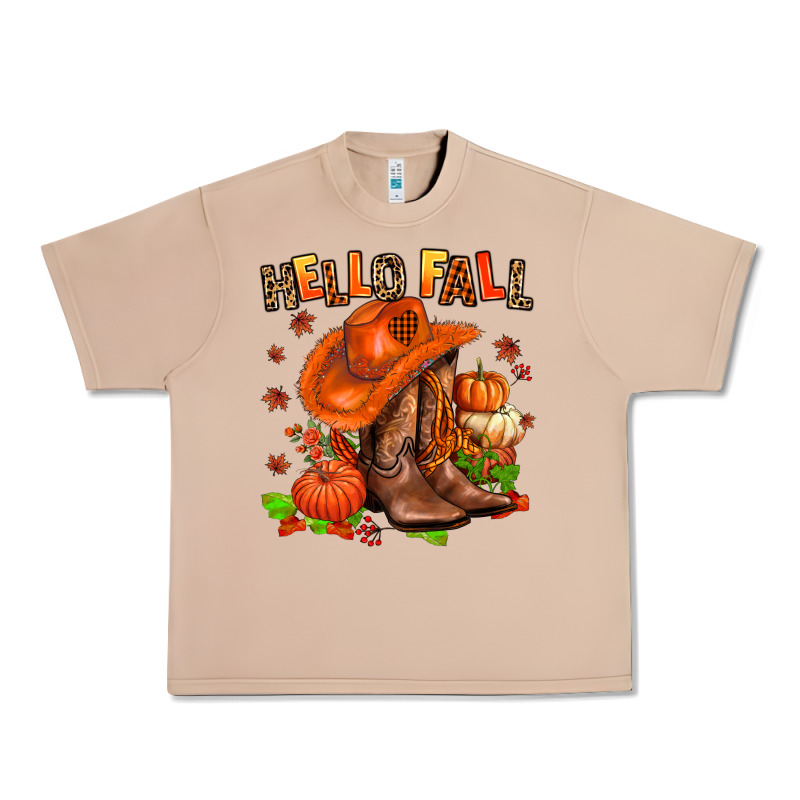 Hello Fall Pumpkins  Cowgirl  And Roses Urban Heavy Tee by AdoDesignShop | Teevron