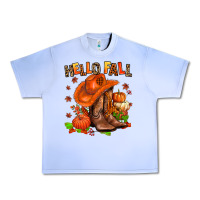 Grape Ice hello fall pumpkins  cowgirl  and roses Urban Heavy Tee - AdoDesignShop