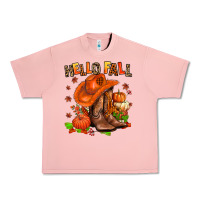 Salmon hello fall pumpkins  cowgirl  and roses Urban Heavy Tee - AdoDesignShop