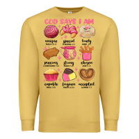 Antique Gold god says i am mexican pan dulce Premium Sweatshirt - MaliasSmallBusiness