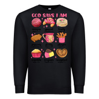 Black god says i am mexican pan dulce Premium Sweatshirt - MaliasSmallBusiness