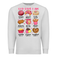 Dove Grey god says i am mexican pan dulce Premium Sweatshirt - MaliasSmallBusiness