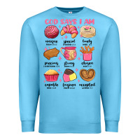 Ocean Blue god says i am mexican pan dulce Premium Sweatshirt - MaliasSmallBusiness