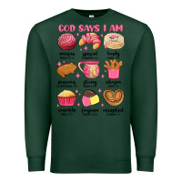 Sports Green god says i am mexican pan dulce Premium Sweatshirt - MaliasSmallBusiness