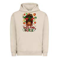 Pigment French Oak santa's favorite nurse afro messy bun Urban Hoodie - texasbilliewilder