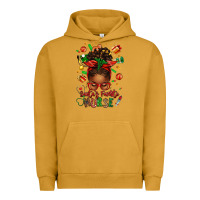 Pigment Peanut Butter santa's favorite nurse afro messy bun Urban Hoodie - texasbilliewilder